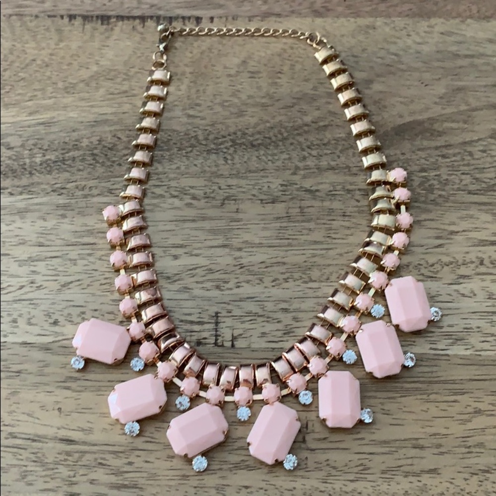 BOGO FREE— light pink gold necklace